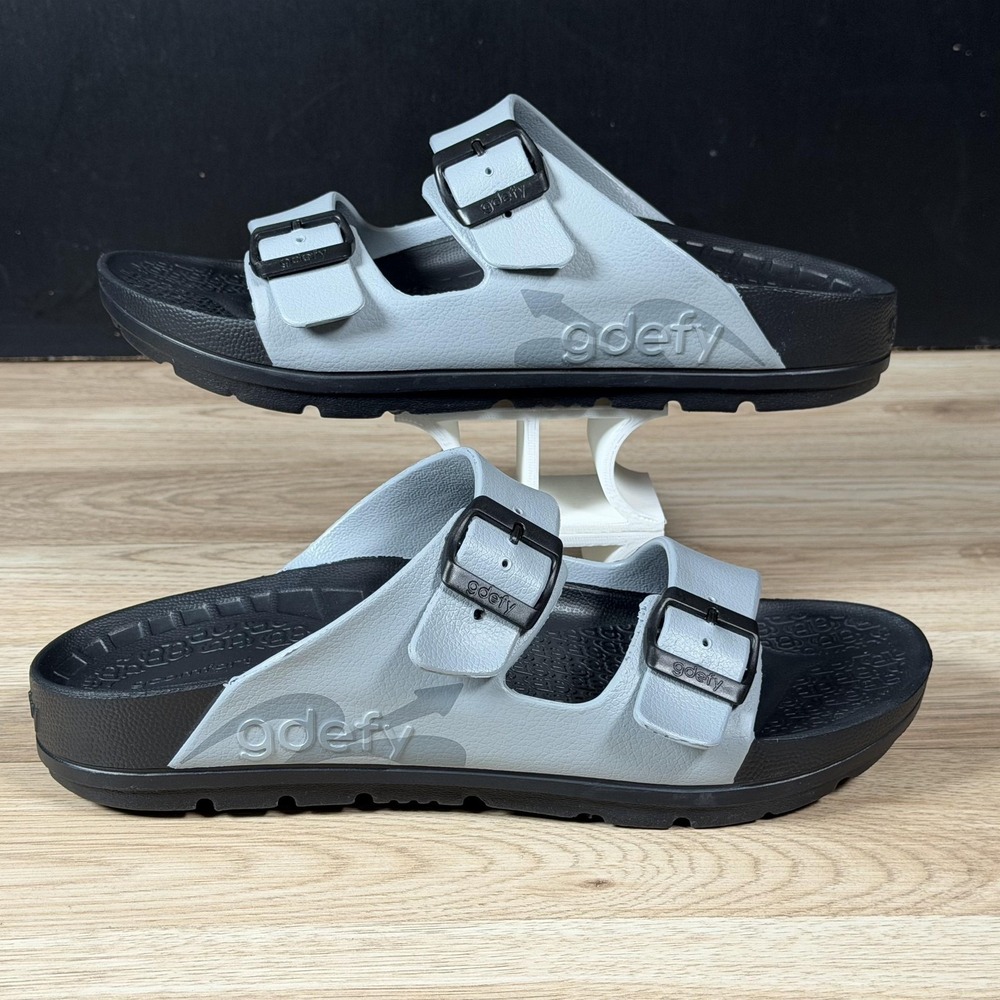 Gravity Defyer GDefy Sandals Mens Size 11 Gray Upbov Slides VersoCloud Casual
